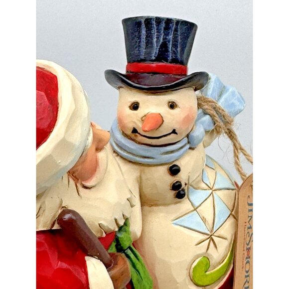 Jim Shore Christmas Is For Togetherness Pint Sized Santa Snowman 4.5" 6009004 - Picture 3 of 9